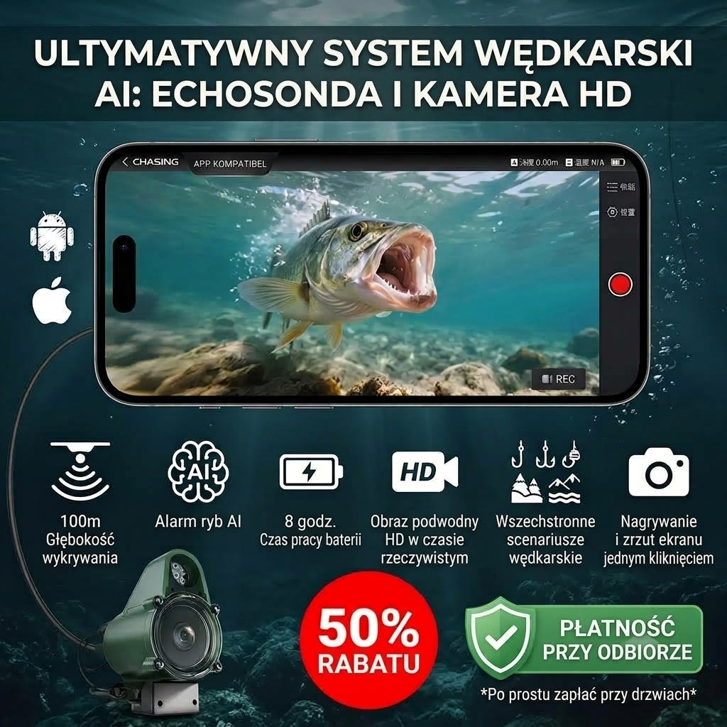 LUCKY Fischfinder mit HD-Unterwasserkamera & AI-Erkennung