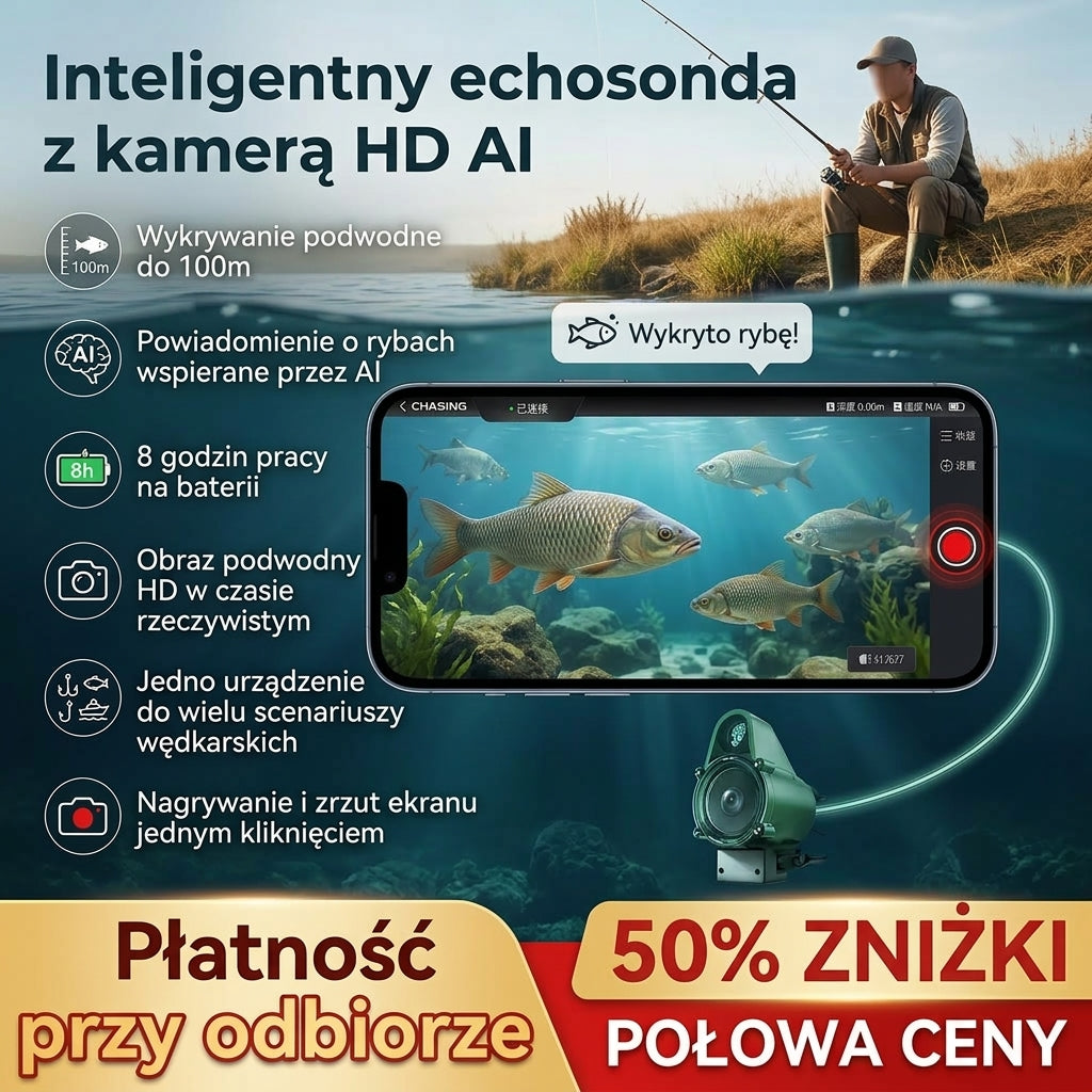 LUCKY Fischfinder mit HD-Unterwasserkamera & AI-Erkennung