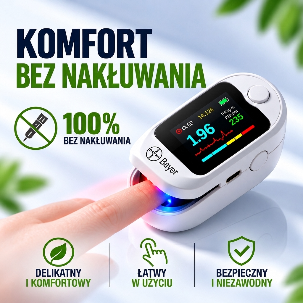 Bayer 12-in-1 Glukometr Bez Nakłuwania – Pomiar Glukozy