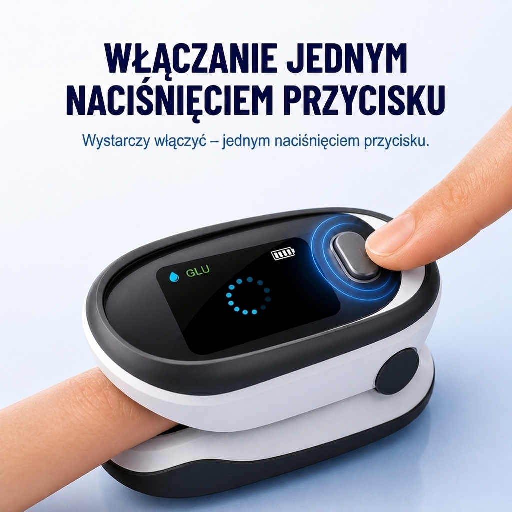 L‑X1.36 Bezinwazyjny glukometr z klipsem na palec